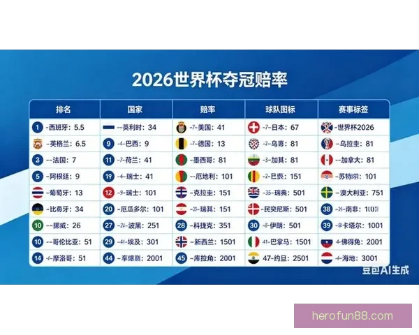世界杯竞猜赔率平台助你精准预测赛事胜负赢取丰厚奖金